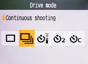 continuous shooting mode