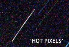 hot pixel in star trails