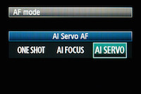 AI Servo focus for surf and wave photography